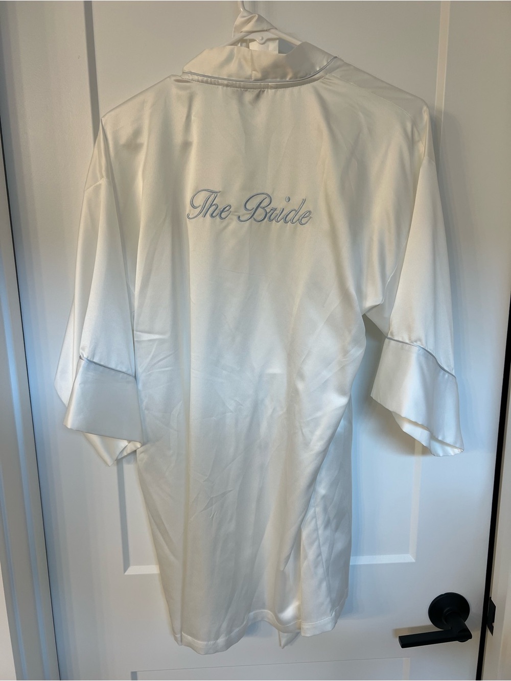 Bridal Satin Robe - White